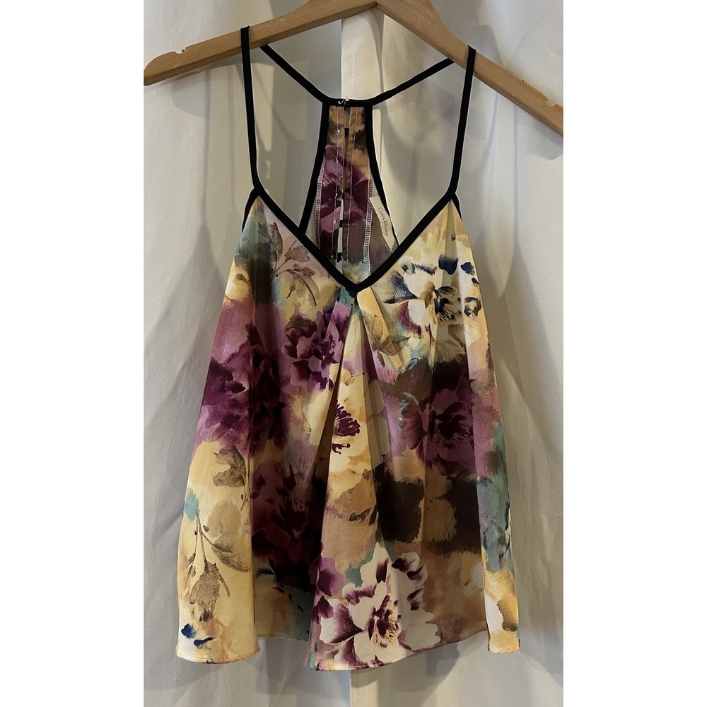 Costa Blanca Floral Hip Tank Top Size Small